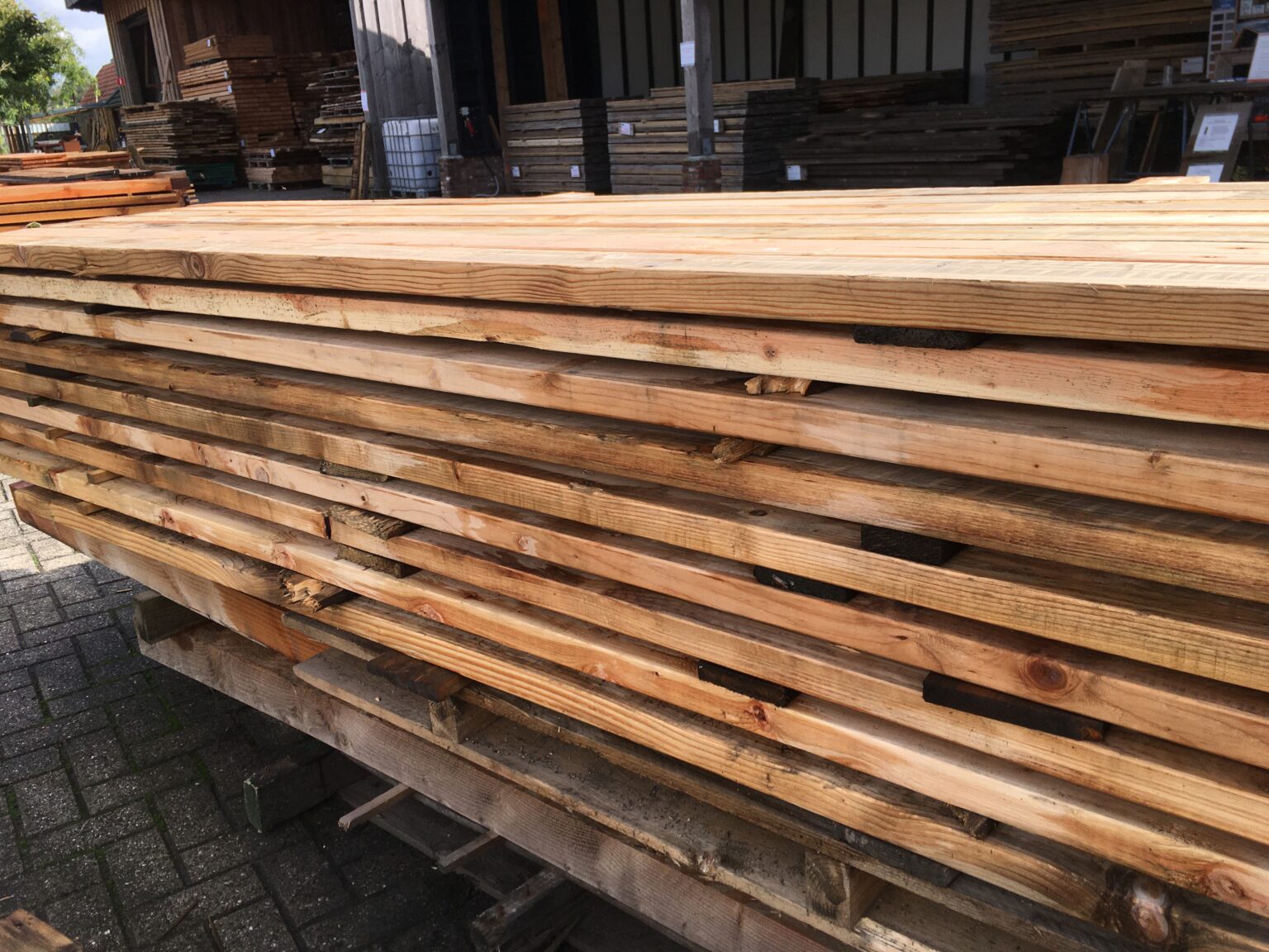 Sloophouten balken 40x90mm 3,5m lang Buitenleven Second Life Wood